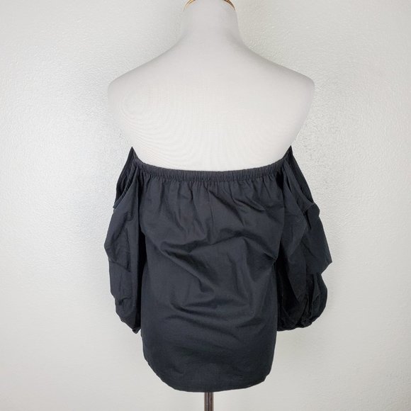 NWT MLM Label Off-Shoulder Cutout Top Black - Picture 6 of 10